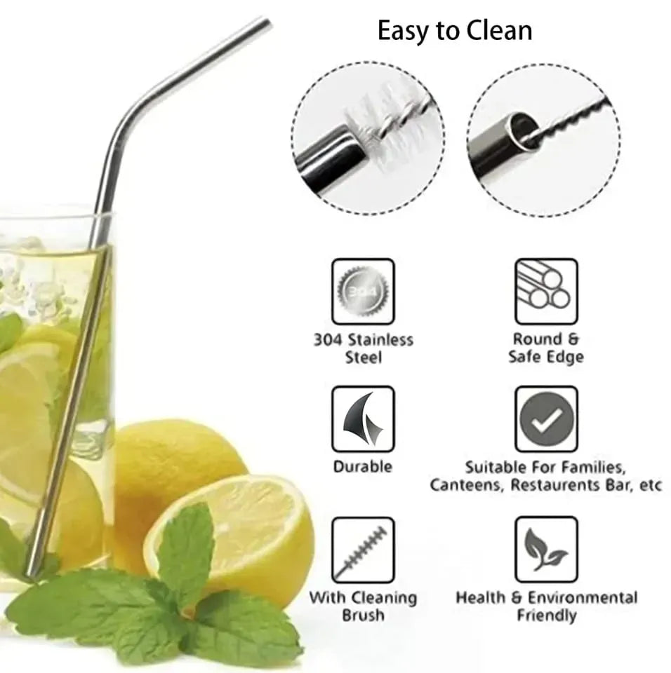 Reusable Stainless Steel Straws